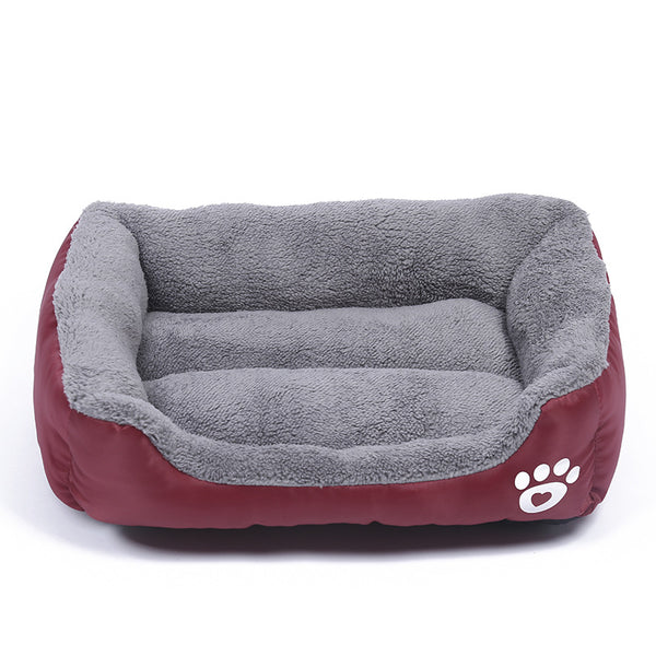Paw Pet Sofa Dog Beds Waterproof Bottom Soft Fleece Warm Cat Bed House