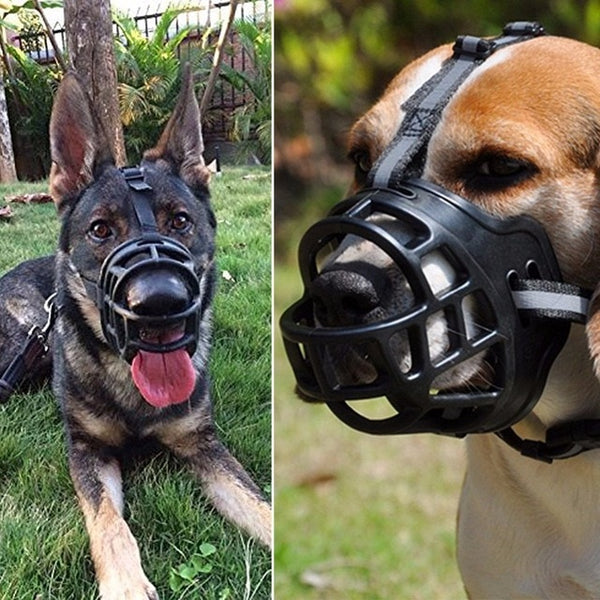 6Size Soft Silicone Pet Prevent Biting Barking Dog Muzzle Safety Adjustable dog Mouth Mask Ventilated Pet Bite Bark Cover